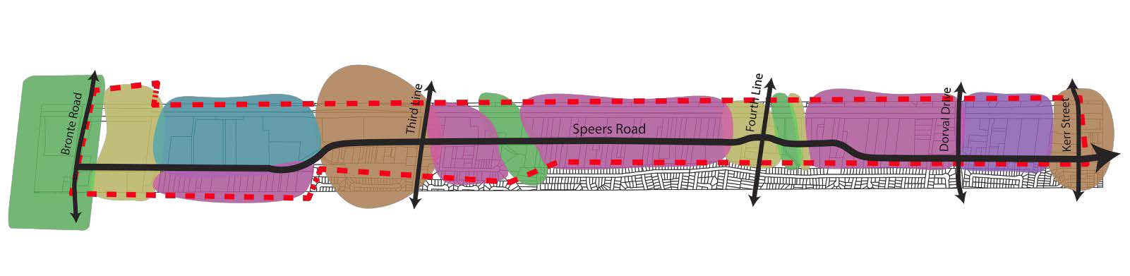 Speers Road Corridor Study Map