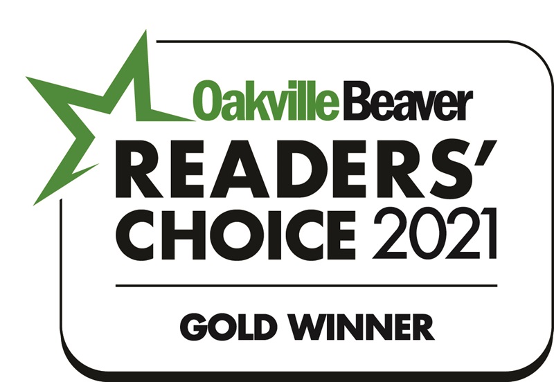 Oakville Beaver Readers' Choice 2021 Gold Winner Award